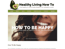 Tablet Screenshot of healthylivinghowto.com